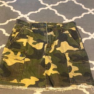 Camo Jean Skirt (S)